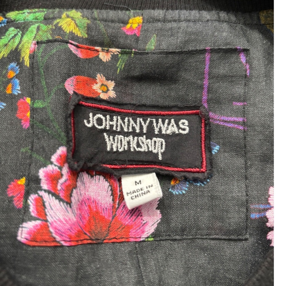 Johnny Was Workshop Quilted Patchwork Bomber Jack… - image 5